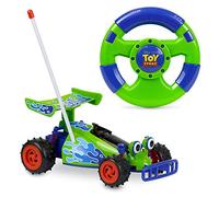 Disney Store Coche teledirigido Control de Pixar, Toy Story, frecuencia de 27 MHz, Incluye Mando con Forma de Volante con Todas Las Funciones, Adecuado a Partir de los 3 años.