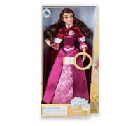 Disney Store Colección oficial de muñecas cantantes - Belle - Muñeca de moda con pelo bellamente peinado, vestido de satén y capa de invierno - Juguetes de princesa Disney para niñas