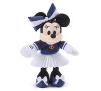 Disney Store Disfraz oficial de Minnie Mouse Nautical Medium Soft Toy - Traje de marinero con arco a rayas y detalle de ancla
