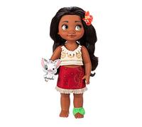 Disney Store Doll Animator Collection - Muñeca coleccionable de Moana con atuendo y pelo raíz realista un suave peluche satén Pua, 39 cm, juguete princesa apto para niños mayores 3 años