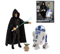 Disney Store Figura acción parlante Luke Skywalker, R2-D2 y Grogu, Star Wars Power Force