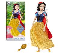 Disney Store Muñeca clásica de Blancanieves, Blancanieves y los Siete Enanitos, Altura: 29 cm, Incluye un Cepillo con Detalles labrados, muñeca Completamente articulada, para Mayores de 3 años