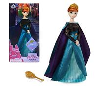 Disney Store Muñeca clásica de la Reina Anna, Frozen 2, Altura: 29 cm, Incluye un Cepillo Dorado con Detalles labrados, muñeca Completamente articulada con un Vestido de Raso, para Mayores de 3 años