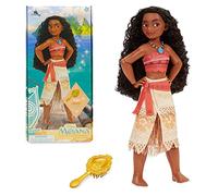 Disney Store Muñeca clásica de Vaiana, Altura: 26,5 cm, Incluye un Cepillo con Detalles labrados, muñeca Completamente articulada Que Luce su Vestido Tradicional, para Mayores de 3 años.