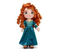 Disney Store Official Princess Plush Doll (Mérida from Brave) Mediana de 14 pulgadas, muñecas princesa con características bordadas, juguetes de peluche, juguetes de princesa para niñas
