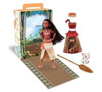 Disney Store Muñeca de princesa para niña (Moana) de 11 pulgadas, incluye libro para colorear y vestido adicional, muñeca de princesa en traje clásico, juguetes de princesa
