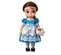 Disney Store: muñeca niña Coleccionable de la Princesa Bella (colección Animators), La Bella y la Bestia, 39 cm, Pelo enraizado, Traje y Zapatos realistas, Oveja en Raso Acolchado, Mayores de 3 años
