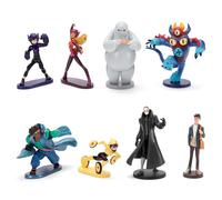 Disney Store Official, Big Hero 6, Set Figuras, 8 Piezas, Figuras de Hiro, Baymax, Go Go, Honey Lemon, Wasabi, Fred, Tadashi, y Yokai, a Partir de 3 años