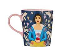 Disney Store Official, Blancanieves (2025), taza, 545 ml, tazón azul marino con asa rosa, con Blancanieves y la Reina Malvada, producto apto para el microondas y el lavaplatos