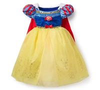 Disney Store Official, Blancanieves, Disfraz Infantil, Vestido de Princesa Azul y Amarillo con Capa roja, para Fiestas de Disfraces, Juegos y Halloween, 7-8 años