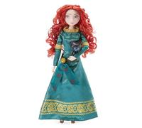 Disney Store Official, Brave, Mérida, muñeca clásica, 30 cm | Muñeca articulada de Mérida con un vestido celta verde y un personaje sorpresa. Producto apto a partir de 3 años
