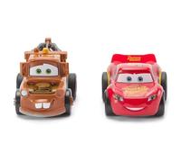 Disney Store Official, Disney Pixar Cars, Rayo Mcqueen y Mate, Set Juguetes de Carreras, 2 Coches coleccionables a Escala, Movimiento por Retroceso