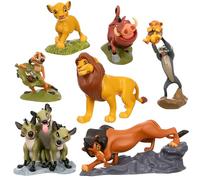 Disney Store Official, El Rey León, Set Figuras, 7 Personajes, 4-10 cm