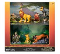 Disney Store Official, El Rey León, Set Figuras, 7 Piezas, Figuras de Simba, Timón, Pumba, Rafiki, Scar y hienas, a Partir de 3 años