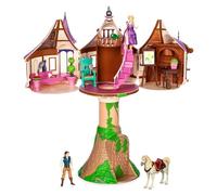 Disney Store Official, Enredados, Rapunzel, casa de muñecas, 44,5 cm/17,5”, Incluye Juguete de la Princesa Rapunzel, Flynn Rider, Pascal, Maximus, Torre, Muebles y Accesorios, para Mayores de 3 años