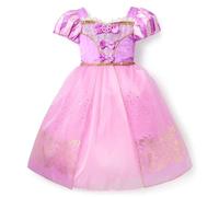 Disney Store Official, Enredados, Rapunzel, Disfraz Infantil, Vestido de Princesa Morado para Fiestas, Juego y Halloween, 7-8 años