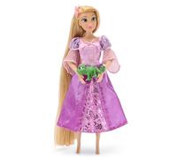 Disney Store Official, Enredados, Rapunzel, muñeca clásica, 30 cm, para niños, juguete totalmente posable con maravilloso vestido de fiesta y amigo sorpresa, para mayores de 3 años
