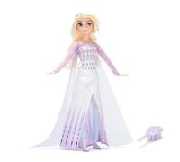 Disney Store Official, Frozen 2, Elsa, muñeca clásica, 29 cm, muñeca de Princesa Disney Totalmente posable con Atuendo Azul Claro, Incluye Cepillo de Juguete, para Mayores de 3 años