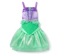 Disney Store Official, La Sirenita, Ariel, Disfraz Infantil, Conjunto de Princesa Morado y Verde para Fiestas, Juego y Halloween, 5-6 años