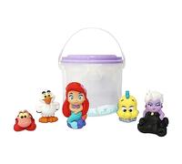 Disney Store Official, La Sirenita, Set Juguetes baño, 5 Figuras y Cubo | Set con Ariel y sus amigos, un cubo y una tapa coladora para jugar en la bañera y la piscina. A partir de 6 meses.