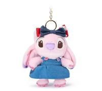 Disney Store Official, Lilo y Stitch, Ángel, Llavero de Peluche, 14 cm, Peluche en Llavero extraíble, a Partir de 1 año