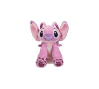 Disney Store Official, Lilo y Stitch, Ángel, minipeluche de Bolitas, 17 cm/7 '', Peluche pequeño de Alien Rosa Blando, Apto para Todas Las Edades