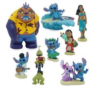 Disney Store Official, Lilo y Stitch, Set de Juego de figuritas, 8 figuritas moldeadas, Incluye Lilo, Stitch, Ángel, Nani, Scrump, Alien Pleakley y Jumba Jookiba