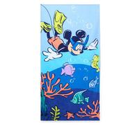 Disney Store Official, Mickey Mouse, Toalla Infantil para Playa, Piscina o baño, algodón Suave de Secado rápido, H150 x W74cm