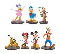 Disney Store Official, Mickey Mouse y Sus Amigos, Set de Figuras, Figuras clásicas de Mickey, Minnie, Goofy, Pluto, Donald, Daisy, Chip y Chop