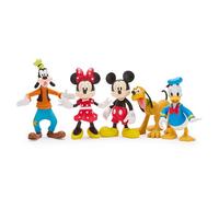 Disney Store Official, Mickey Mouse y Sus Amigos, Set de Juego de Figuras, 6 Figuras articuladas de Mickey, Minnie, Donald, Daisy, Goofy y Pluto