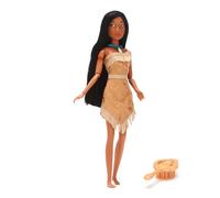 Disney Store Official, Pocahontas, muñeca clásica, 29 cm, muñeca de Disney Totalmente posable con un Precioso Vestido, Incluye Cepillo de Juguete, para Mayores de 3 años