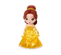 Disney Store Official Princess Plush Doll (Belle from Beauty and The Beast) Medium 14 Inches Princess Dolls with Embroidered Features Plus