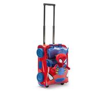 Disney Store Official, Spidey y su superequipo, Spidey, Maleta de Viaje Infantil con Ruedas y Peluche, 45 נ35 נ15 cm