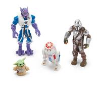 Disney Store Official, Star Wars The Mandalorian and Grogu, DIN Djarin, Grogu, Zeb Orrelios, R5-D4, Set de Figuras de acción de Toybox, 17 נ5 נ28 cm, muñecos coleccionables