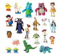 Disney Store Official Toy Story megaset Juego figuritas, Figuras 2-5,5 cm, 20 Piezas, Incluye a Buzz Lightyear, Woody, Bo Beep, Perdigón, Jessie, Lotso, Rex, Jam, Poni, alienígenas y más de Pixar