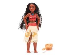 Disney Store Official, Vaiana, muñeca clásica, 26 cm/10 '', Juguete de Princesa Totalmente posable con Atuendo emblemático, Incluye Cepillo, para Mayores de 3 años