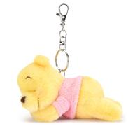 Disney Store Official, Winnie The Pooh Durmiente, Llavero de Peluche, 15 cm, Osito de Peluche en Llavero extraíble, a Partir de 1 año