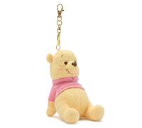 Disney Store Official, Winnie The Pooh, Llavero Peluche, 12 cm/5'', Juguete en Gancho extraíble, Apto para Mayores de un año
