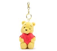 Disney Store Official, Winnie The Pooh, pequeño, Llavero con Peluche de Oso con corazón, 10 cm, Accesorio para Bolsos y Mochilas, a Partir de 3 años