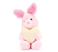 Disney Store Official, Winnie The Pooh, Piglet, pequeño, colección Dakko, Peluche de Cerdito Rosa con corazón, 16 cm, para Todas Las Edades