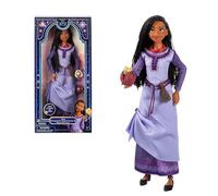Disney Store Oficial Muñeca Cantante ASHA para Niños, Wish: El Poder de Los Deseos, 29 cm, Juguete Totalmente Articulado con Accesorios y Botón para Presionar