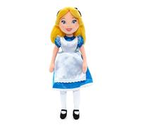 Disney Store Oficial Muñeca Suave Alicia, Alicia en el País de Las Maravillas, 42 cm, Figura de Peluche Adorable con Vestido Clásico y Delantal, con Cabello Suave y Lazo 3D, Apto Desde el Nacimiento