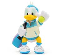 Disney Store Oficial, Pato Donald, minipeluche Coleccionable de Tenis con Bolsa de Raquetas y Pelota, 23 cm