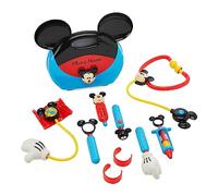 Disney Store Oficial Set de Doctor Mickey Mouse para Niños, 10 Piezas, Incluye Maletín, Estetoscopio, Termómetro, Linterna y Más, Apto para Edades de 3 Años+