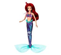 Disney Store Oficial Singing Ariel Doll - Disney Princess Toys Mermaid Toys con disfraz brillante de la cola de organza Detalles de brillo Posable Ca