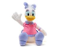 Disney Store: Peluche de Daisy, 30 cm, Personaje emblemático de Peluche con Vestido Rosa y Violeta y Ojos Bordados, Adecuado para Todas Las Edades