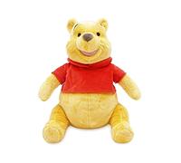Disney Store Peluche de Winnie The Pooh, Mide 32 cm, Osito de Peluche con su Habitual Camiseta roja y Detalles Bordados, Apto para Todas Las Edades