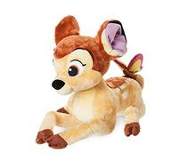Disney Store: Peluche Mediano de Bambi, 36 cm, Personaje emblemático de Peluche con una Bonita Mariposa en la Cola, Adecuado para Todas Las Edades