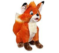 Disney Store Peluche Mediano de Tod, Tod y Toby, Altura: 34 cm, Peluche del emblemático Tod Que Viene en posición sentada y Tiene la Cola, el Pecho y un mechón de Pelo esponjosos.