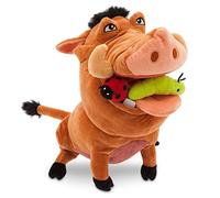 Disney Store Peluche Mediano Pumbaa, El Rey León, 33 cm, Personaje Agradable con Detalles Bordados, Pelo Esponjoso y Bichos en la Boca, Apto para Todas Las Edades